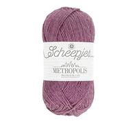 Scheepjes Metropolis Yarn 50g - 054 Johannesburg, Purple for Knitting and Crocheting
