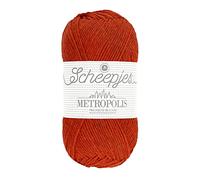 Scheepjes Metropolis Yarn 50g - 075 Mexico City, Orange Knitting and Crochet Yarn