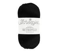 Scheepjes Metropolis Yarn 50g - 080 Hamburg, Black Knitting Crochet Yarn