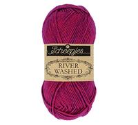 Scheepjes River Washed 50g - 942 Steenbras, Roze en Paars Haak- en Breigarens