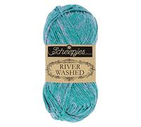 Scheepjes River Washed 50g - 950 Wheaton, Blue/Pink Knitting Crochet Yarn