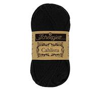 Scheepjes - Scheepjes Cahlista 110 Jet Black Yarn - 10x50g