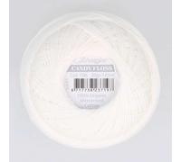 Scheepjes - Scheepjes Candy Floss 106 Snow White (165m) Organic Mercerised Cotton Yarn - 1x20g