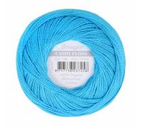 Scheepjes - Scheepjes Candy Floss 146 Vivid Blue (165m) Organic Mercerised Cotton Yarn - 1x20g