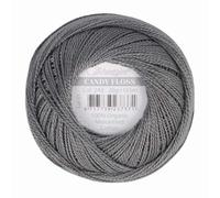 Scheepjes - Scheepjes Candy Floss 242 Metal Grey (165m) Organic Mercerised Cotton Yarn - 1x20g