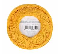 Scheepjes - Scheepjes Candy Floss 249 Saffron (165m) Organic Mercerised Cotton Yarn - 1x20g