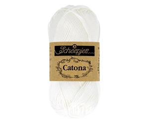 Scheepjes - Scheepjes Catona 106 Snow White Yarn - 1x100g