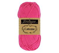 Scheepjes - Scheepjes Catona 114 Shocking Pink Yarn - 1x10g