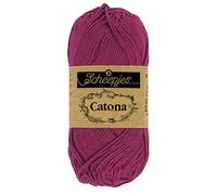 Scheepjes - Scheepjes Catona 128 Tyrian Purple Yarn - 1x50g