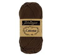 Scheepjes - Scheepjes Catona 162 Black Coffee Yarn - 10x50g