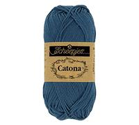 Scheepjes - Scheepjes Catona 164 Light Navy Yarn - 10x50g