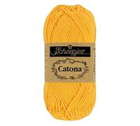 Scheepjes - Scheepjes Catona 208 Yellow Gold Yarn - 10x50g