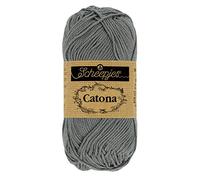 Scheepjes - Scheepjes Catona 242 Metal Grey Yarn - 1x10g