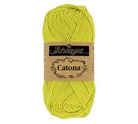 Scheepjes - Scheepjes Catona 245 Green Yellow Yarn - 1x50g
