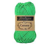 Scheepjes Catona Cotton Yarn, 389 Apple Green, 1x25g