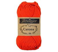 Scheepjes Catona Cotton Yarn, 390 Poppy Rose, 1x25g