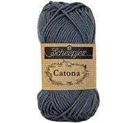 Scheepjes - Scheepjes Catona 393 Charcoal Yarn - 1x25g