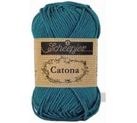 Scheepjes - Scheepjes Catona 400 Petrol Blue Yarn - 1x25g