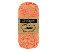 Scheepjes - Scheepjes Catona 410 Rich Coral Yarn - 1x10g
