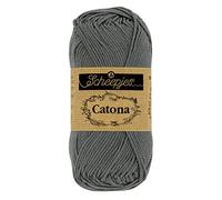 Scheepjes - Scheepjes Catona 501 Anthracite Yarn - 1x10g