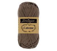 Scheepjes - Scheepjes Catona 507 Chocolate Yarn - 10x50g