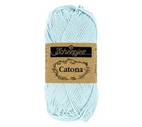 Scheepjes Catona Cotton Yarn, 509 Baby Blue, 1x25g