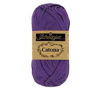 Scheepjes - Scheepjes Catona 521 Deep Violet Yarn - 1x25g