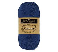 Scheepjes - Scheepjes Catona 527 Midnight Blue Yarn - 1x50g
