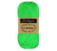 Scheepjes - Scheepjes Catona 602 Neon Green Yarn - 1x25g