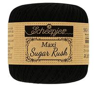 Scheepjes - Scheepjes Maxi Sugar Rush 110 Black Yarn - 10x50g