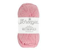 Scheepjes Metropolis 50g - 052 Bangalore, Pink Yarn for Knitting and Crocheting