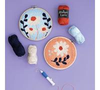 Scheepjes - Scheepjes Punch Needle Flowers Embroidery Gift Kit with Instructions Booklet - 1 Set