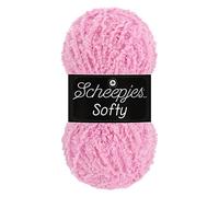 Scheepjes Softy Yarn 50g - Pink Polyester and Nylon Blend