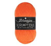 Scheepjes Scrumptious Yarn - 100g in Jaffa Cake (383) - Ideal for Knitting and Crochet