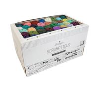 Scheepjes Scrumptious Colour Pack: Dive into Creativity with 80 Mini Balls, 30g Each, Bursting with Inspiring Shades
