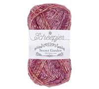 Scheepjes Secret Garden 1x50g - 706 Blossom, Pink, Purple, Red Crochet and Knitting Yarn