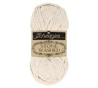 Scheepjes Stone Washed 50 g - Moon Stone 801 Beige Cotton-Acrylic Yarn