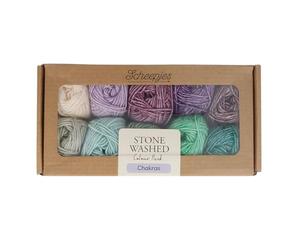 Scheepjes Stone Washed Colour Pack 10x25g - Chakras Yarn