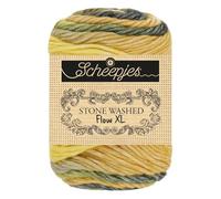 Scheepjes Stone Washed Flow XL 65 g - Colour 16 Haze Cotton-Acrylic Yarn for Knitting and Crochet