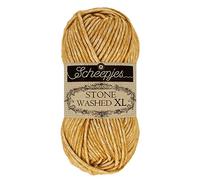 Scheepjes Stone Washed XL Cotton Blend Yarn 50 g - 849 Yellow Jasper