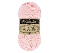 Scheepjes Stone Washed Yarn 50g, 820 Rose Quartz, Cotton-Acrylic Blend