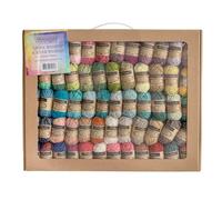 Scheepjes Stonewashed-RiverWashed Colour Pack - 58 x 10g Yarn Balls - Soft, Wool-Like Feel - Ideal for Knitting, Crocheting, and Crafting Projects