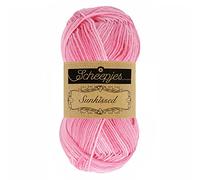 Scheepjes Sunkissed 50g - 019 Candy Floss, Roze Garens voor Breien en Haken
