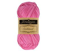 Scheepjes Sunkissed 50g - Beach Hut Pink Yarn for Knitting and Crocheting