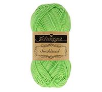 Scheepjes Sunkissed Yarn 50g - 014 Spearmint Green for Knitting & Crochet