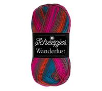 Scheepjes Wanderlust 100g - 458 Las Vegas, Roze, Blauw en Oranje Garens