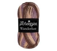 Scheepjes Wanderlust 100g - 461 Reykjavik, Red/Brown/Beige Yarn
