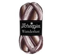 Scheepjes Wanderlust 100g Yarn - 463 St Petersburg, Brown/White/Purple for Knitting and Crochet