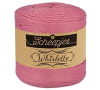 Scheepjes Whirlette Cotton Blend Yarn Colour 859 Rose, Summer Wool for Knitting and Crochet, Baby Wool Dusky Pink, 100 g.