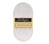 Scheepjes Woolwise (200m) DK-Weight Yarn - for Knitting Patterns with Multiple Colours and All Sorts of Projects, Merino Wool, 702 Misty Silver, 1 x 100g